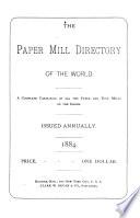 The Paper Mill Directory of the World