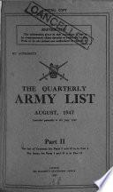 The Quarterly Army List