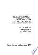 The restoration of monarchy
