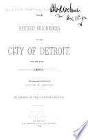 The Revised Ordinances of the City of Detroit
