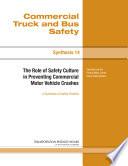 The Role of Safety Culture in Preventing Commercial Motor Vehicle Crashes
