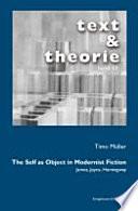 The Self as Object in Modernist Fiction