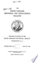 The South Carolina Historical Magazine