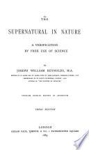The Supernatural in Nature