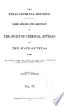 The Texas Criminal Reports