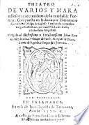 Theatro de varios y maravillosos acaecimiẽtos de la mudable fortuna, compuesta en Italiano por H. G. y traduzido en ... Castellano por Juan Mẽdez de Avila