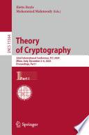 Theory of Cryptography