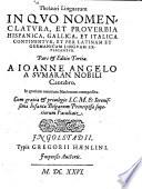 Thesauri Linguarum