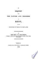 Thomas Robert Malthus on the Nature and Progress of Rent