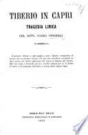 Tiberio in Capri. Tragedia lirica