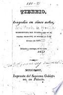 Tiberio, tragedia en cinco actos