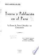 Tierra y población en el Perú