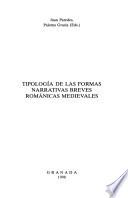 Tipología de las formas narrativas breves románicas medievales