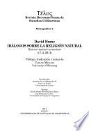 TL/XM2-Telos. David Hume. Diálogos sobre la religión natural