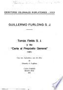 Tomás Fields, S. J., y su Carta al prepósito general (1601)