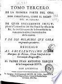 Tomo tercero de la primera parte del Orador christiano sobre el salmo del Miserere