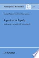 Toponimia De Espana / Toponymy of Spain