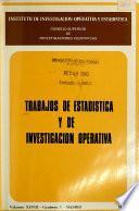 Trabajos de estadística y de investigación operativa