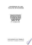 Trabajos de investigación realizados en la Facultad de Economía para obtener el grado de bachiller