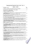 Trabajos del Instituto Cajal de investigaciones biologicas