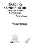 Trading companies: Experiencia de Brasil, texto y casos