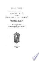 Traducció de les Paradoxa Ciceró [1] Parlament al Gran e General Consell