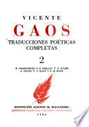 Traducciones poéticas completas: W. Shakespeare, P.B. Shelley, T.E. Hulme, E. Pound, T.S. Eliot y R.M. Rilke