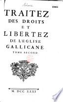 Traités des droits et libertés de l'Eglise Gallicane