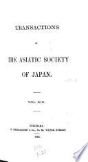 Transactions of the Asiatic Society of Japan