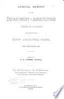 Transactions of the Department of Agriculture of the State of Illinois with Reports from County Agricultural Societies for the Year