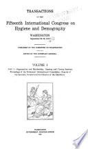 Transactions of the fifteenth International congress on hygiene and demography