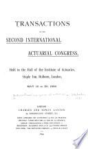 Transactions of the International Congress of Actuaries