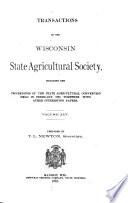 Transactions of the Wisconsin State Agricultural Society