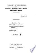 Transcript of Proceedings of the National Railway Labor Panel Emergency Board
