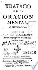 Tratado de la oracion mental o meditacion