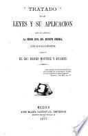 Tratado de las leyes y su aplicacion