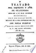 Tratado del xiquilite y añil de Guatemala
