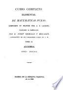 Tratado elemental de matematicas puras