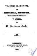 Tratado elemental de psicología, ideología, gramática general y lógica