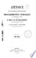 Tratado histórico, crítico filosófico de los procedimientos judiciales en materia civil
