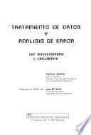 Tratamiento de datos y análisis de error con microordenador o calculadora