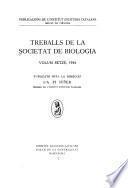 Treballs de la Societat de Biologia