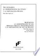 Tres escenarios