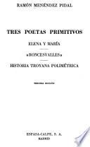 Tres poetas primitivos