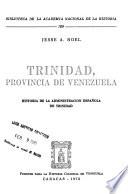 Trinidad, provincia de Venezuela