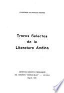 Trozos selectos de la literatura andina