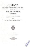 Turiana, colección de comedias y farsas