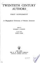 Twentieth Century Authors. First Supplement