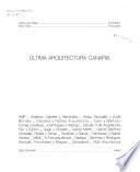 Ultima arquitectura canaria