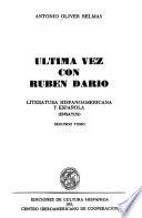 Ultima vez con Rubén Darío